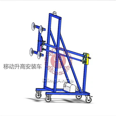 Вакуумний склопідйомник з 4 присосками